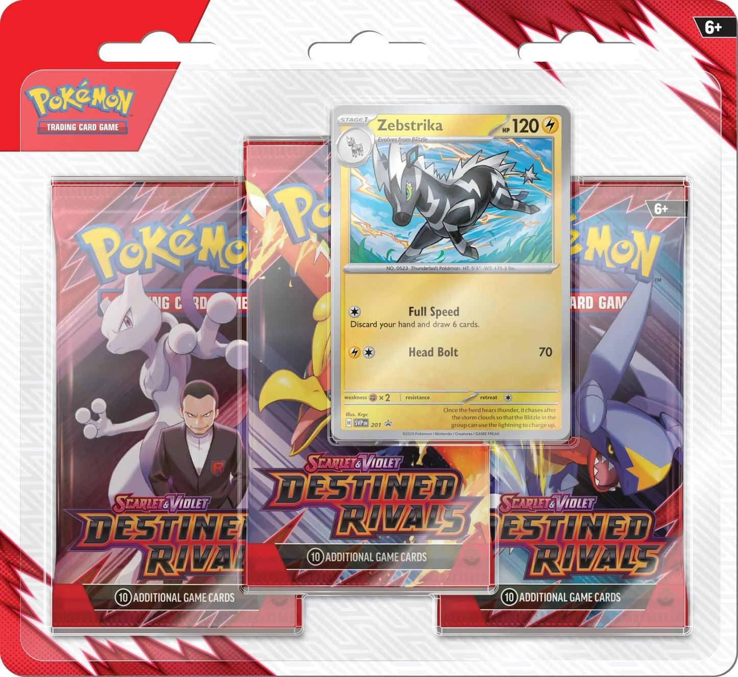 Pokémon: Scarlet & Violet 10: Destined Rivals: 3-Pck Blister