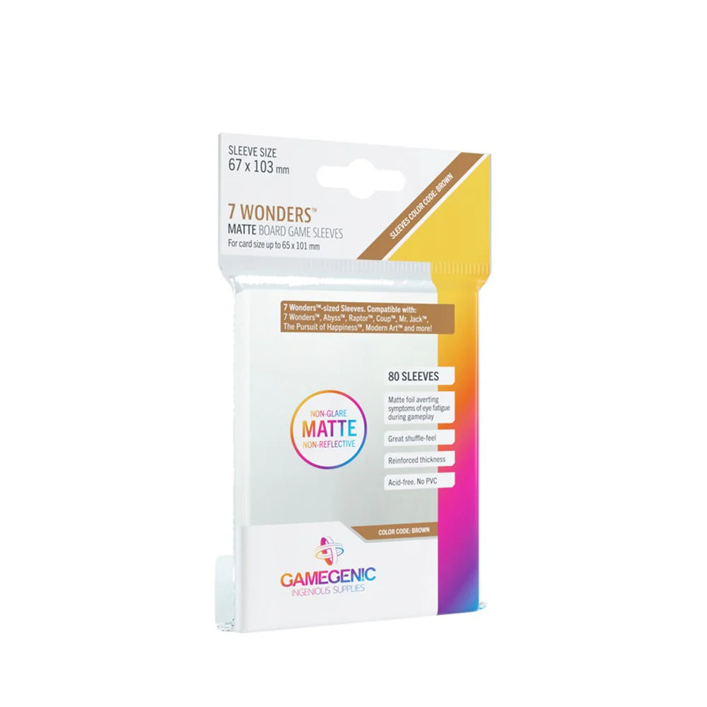 Gamegenic MATTE Sleeves: 7 Wonders