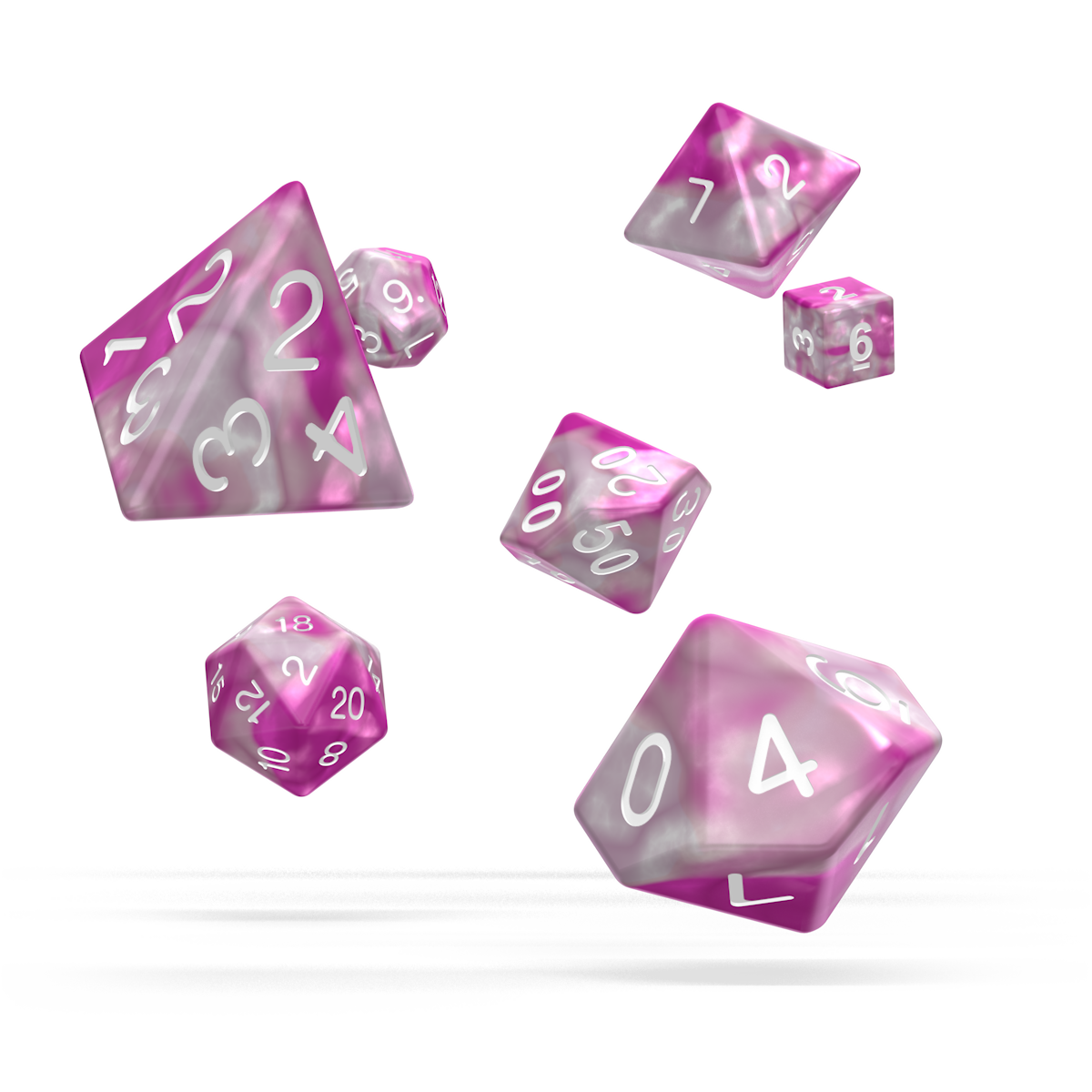 oakie doakie DICE RPG Set Gemidice: Magnolia (7)