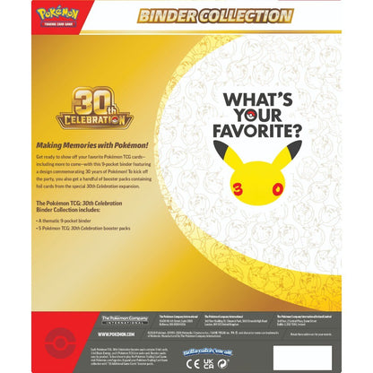 Preorder booking: Pokemon TCG 30th Celebration - Binder Collection - Not physical product