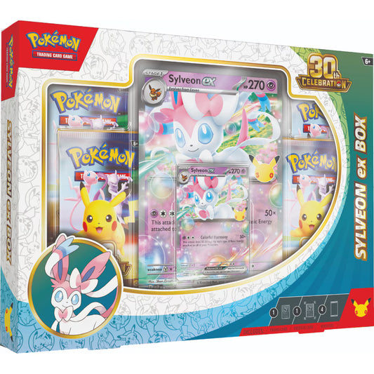 Preorder deposit: Pokemon TCG 30th Celebration - ex Box (Sylveon and Greninja 1 of each variant) - Not physical product