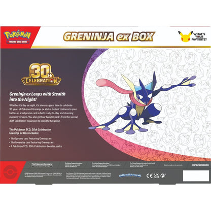 Preorder booking: Pokemon TCG 30th Celebration - ex Box (Sylveon and Greninja) - Not physical product