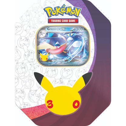 preorder deposit: Pokémon TCG 30th Celebration - ex Tin (Sylveon/Greninja) - Not physical product