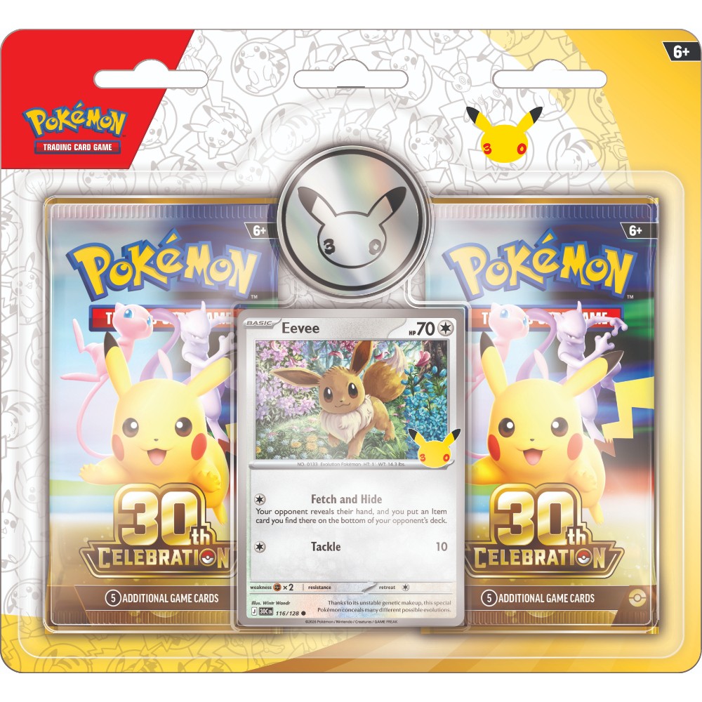 Preorder booking: Pokemon TCG 30th Celebration - 2-Pack Blister - Not physical product