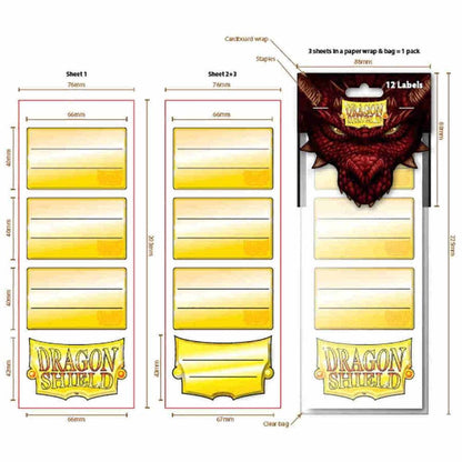 Dragon Shield Label pack #1