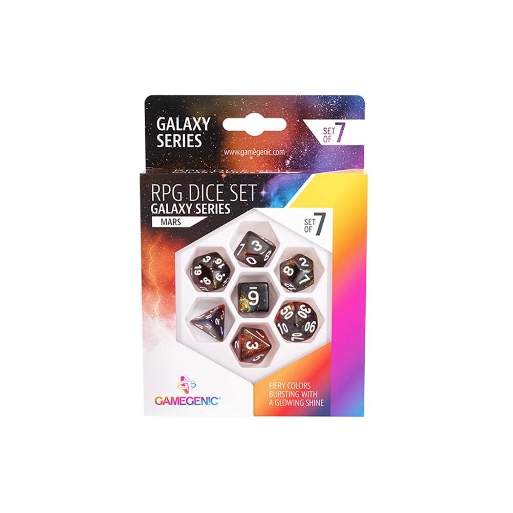 GameGenic - RPG Dice Set - Galaxy Series - Mars