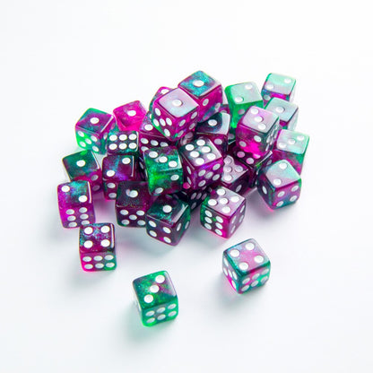 GameGenic - D6 Dice Set 12mm - Galaxy Series - Aurora (36)