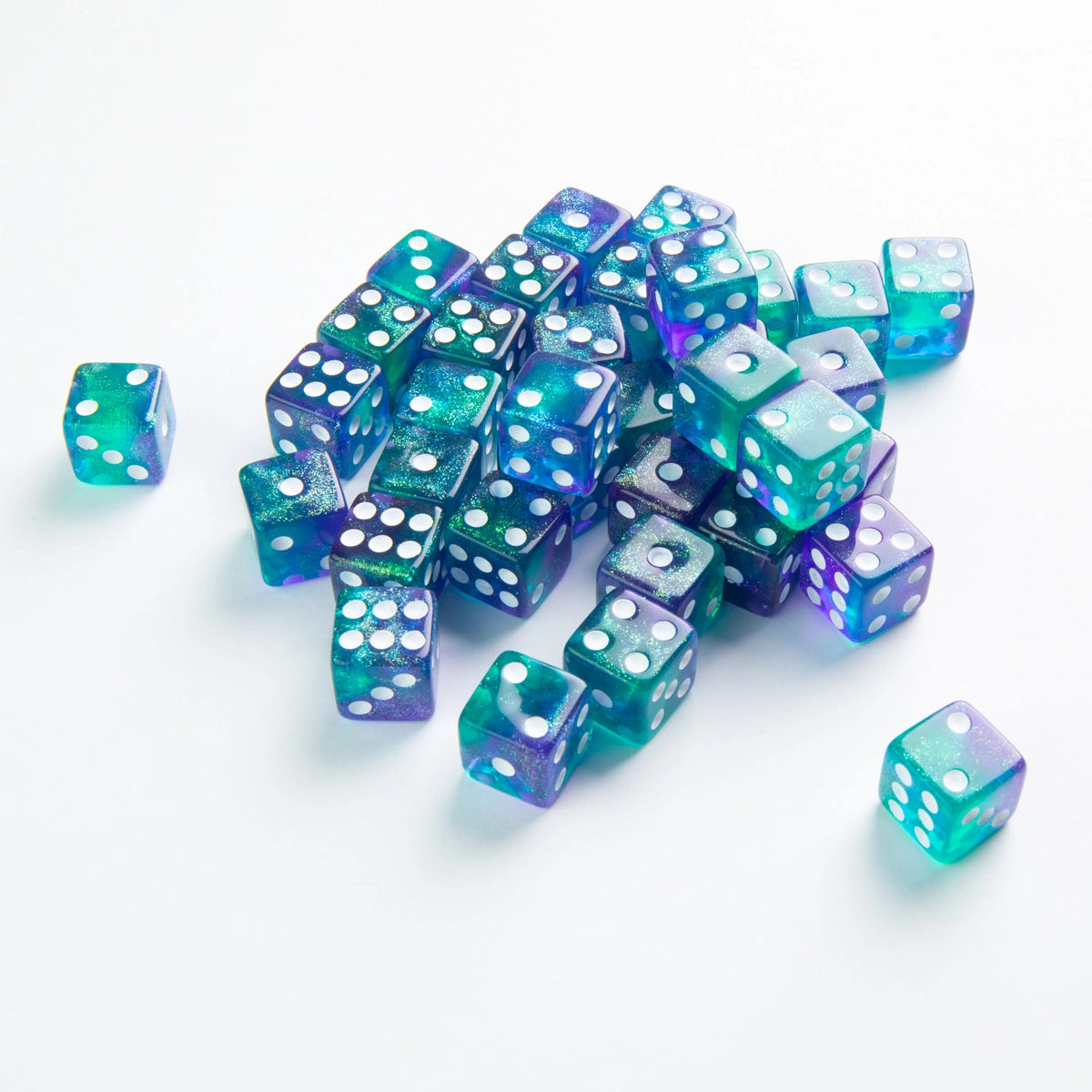 GameGenic - D6 Dice Set 12mm - Galaxy Series - Neptune (36)