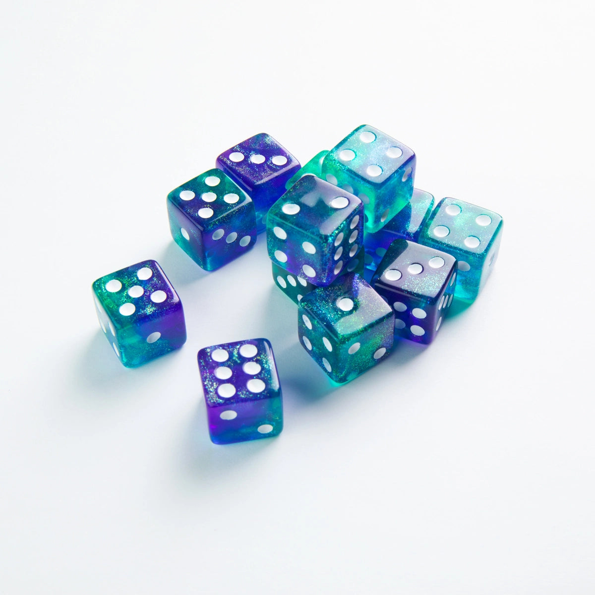 GameGenic - D6 Dice Set 16mm - Galaxy Series - Neptune (12)