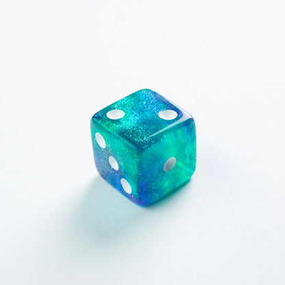 GameGenic - D6 Dice Set 16mm - Galaxy Series - Neptune (12)