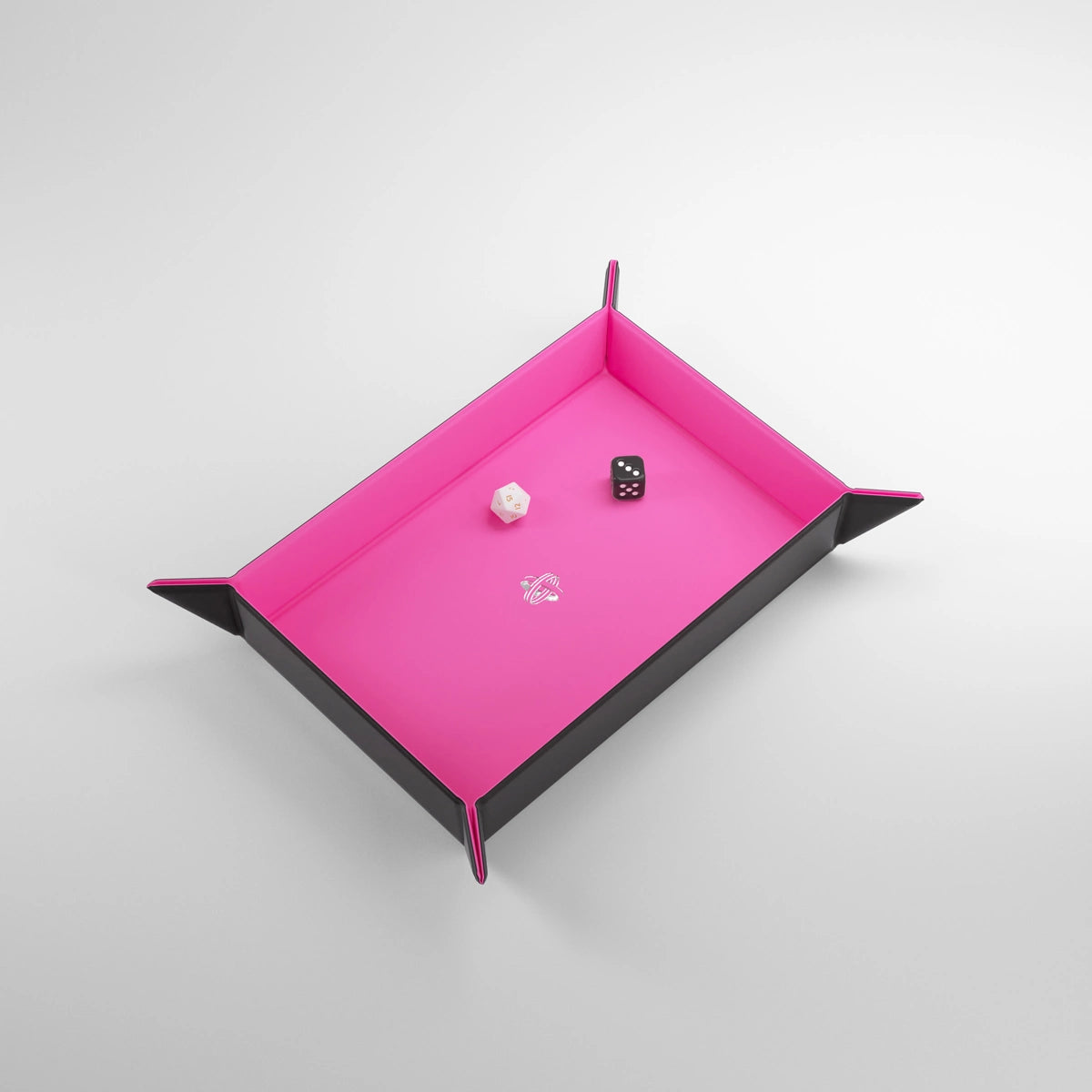 GameGenic - Magnetic Dice Tray Rectangular (Black/Pink)