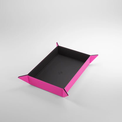 GameGenic - Magnetic Dice Tray Rectangular (Black/Pink)