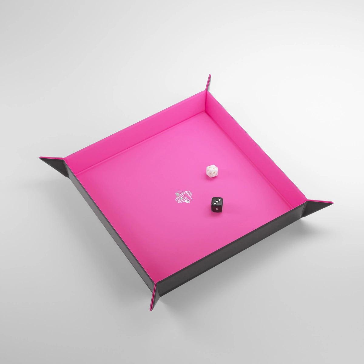 GameGenic - Magnetic Dice Tray Square (Black/Pink)