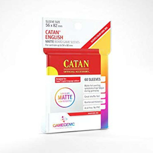 GameGenic - MATTE Sleeves: 56mm x 82mm (Catan)