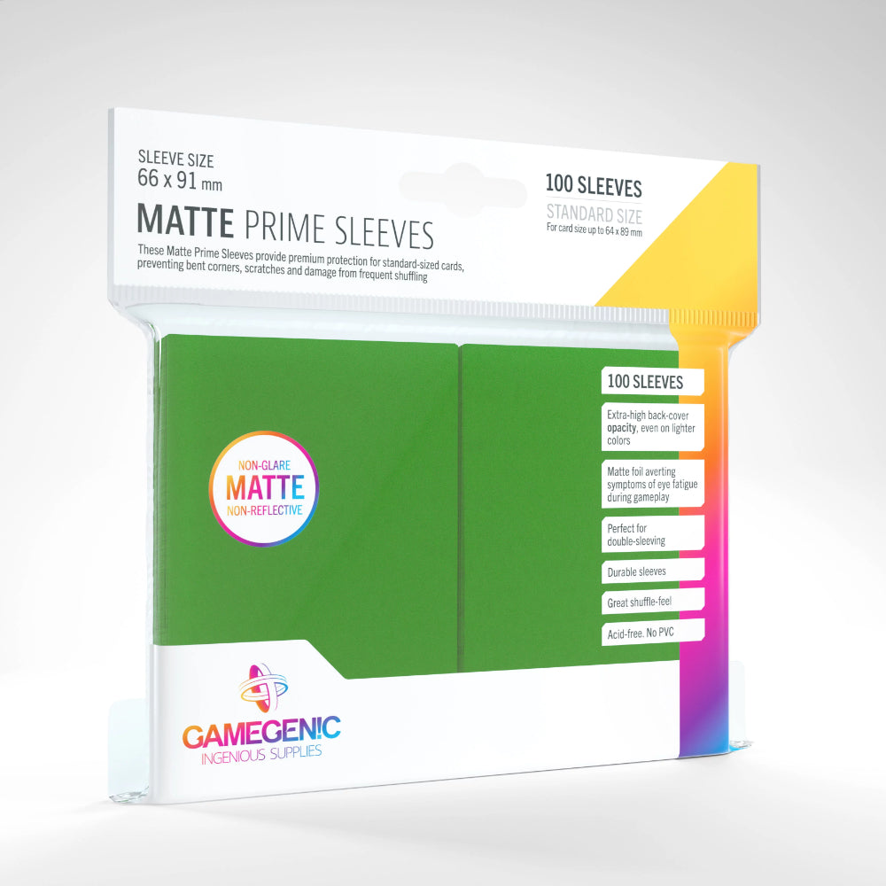 GameGenic - Matte Prime Sleeves: Green (100)