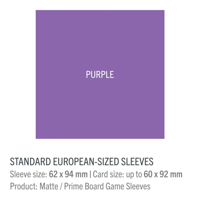 Gamegenic MATTE Sleeves: 62mm x 94mm (PURPLE)