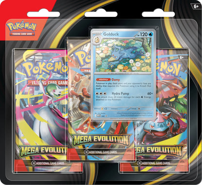 Pokémon: Mega Evolutions - 3-Pack Blister combo - psyduck and golduck promo