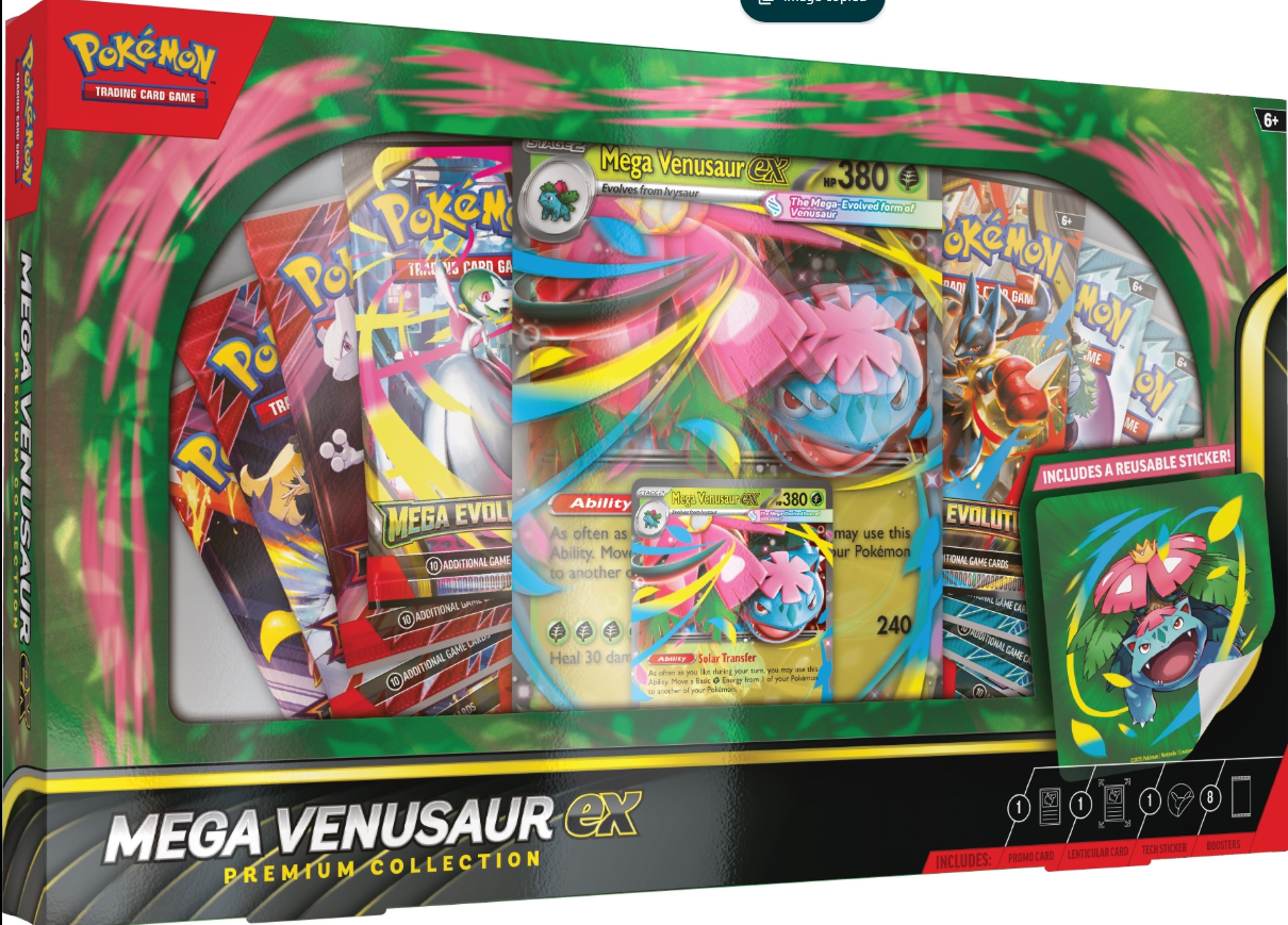Preorder  Pokémon: Mega Venusaur ex Premium Collection