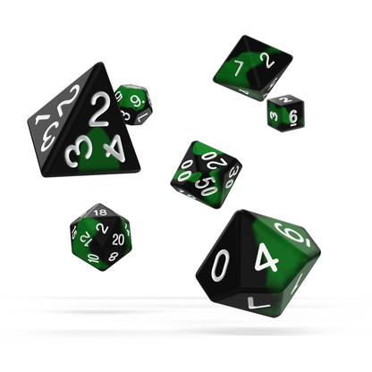 oakie doakie DICE RPG Set Glow in the Dark: Biohazard (7)