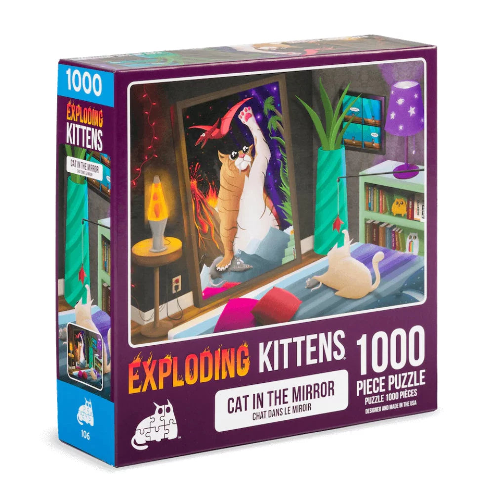 Exploding Kittens Puzzle - Cat Mirror (1000pc)