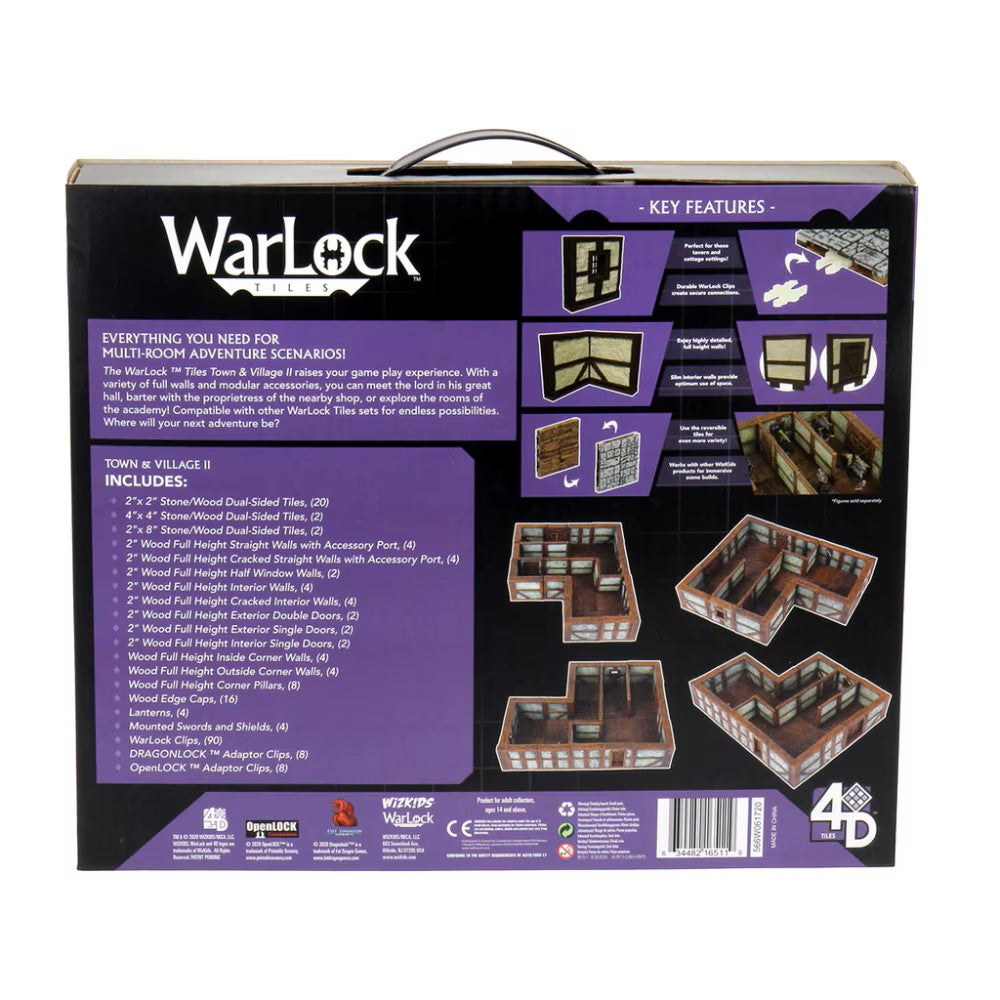 WarLock Tiles: Town & Village II - Full Height Plaster Walls