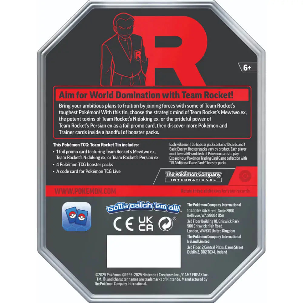 Pokémon: Team Rocket Tins set of 3