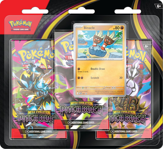 Preorder Deposit - Mega Evolution—Pitch Black: 3-pack Blister