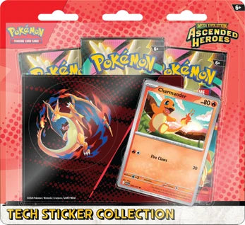 Preorder booking: Pokémon TCG: Mega Evolution–Ascended Heroes - Tech Sticker Collection - Not the physical product