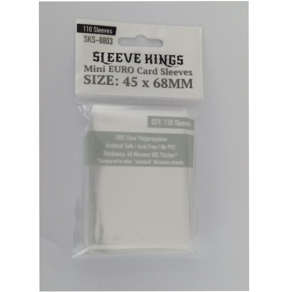 Sleeve Kings:  Mini Euro Card Sleeves (45mm x 68mm)