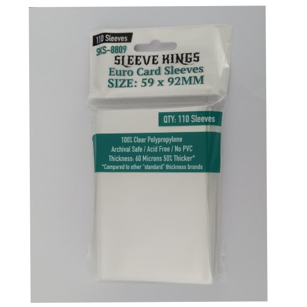 Sleeve Kings:  Euro Card Sleeves (59mm x 92mm)