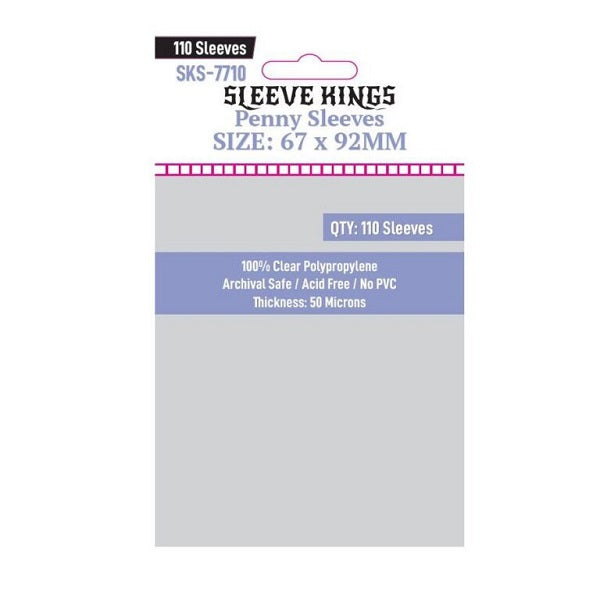 Sleeve Kings: Penny Card Game Card Sleeves (67 x 92 mm)